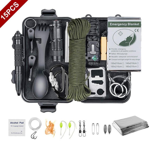 15 IN 1 Survival Kit Set